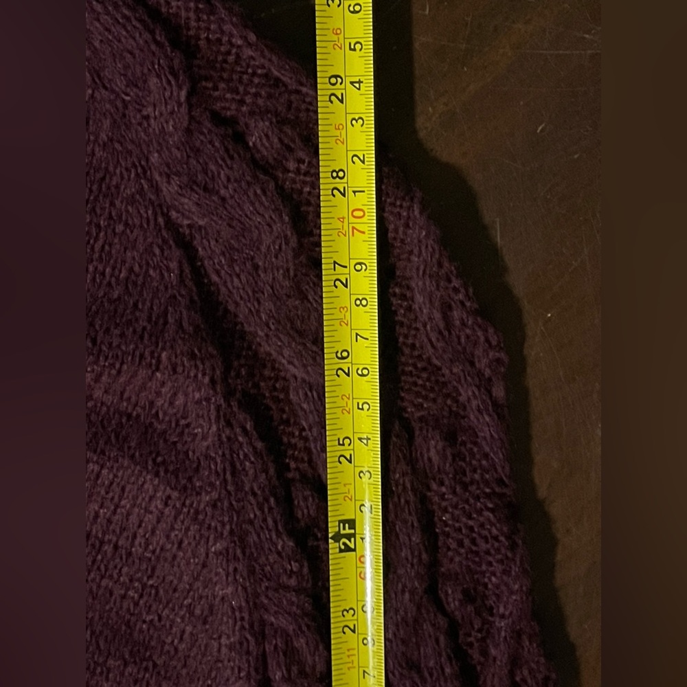Button down burgundy cardigan long length NWT - Picture 13 of 13